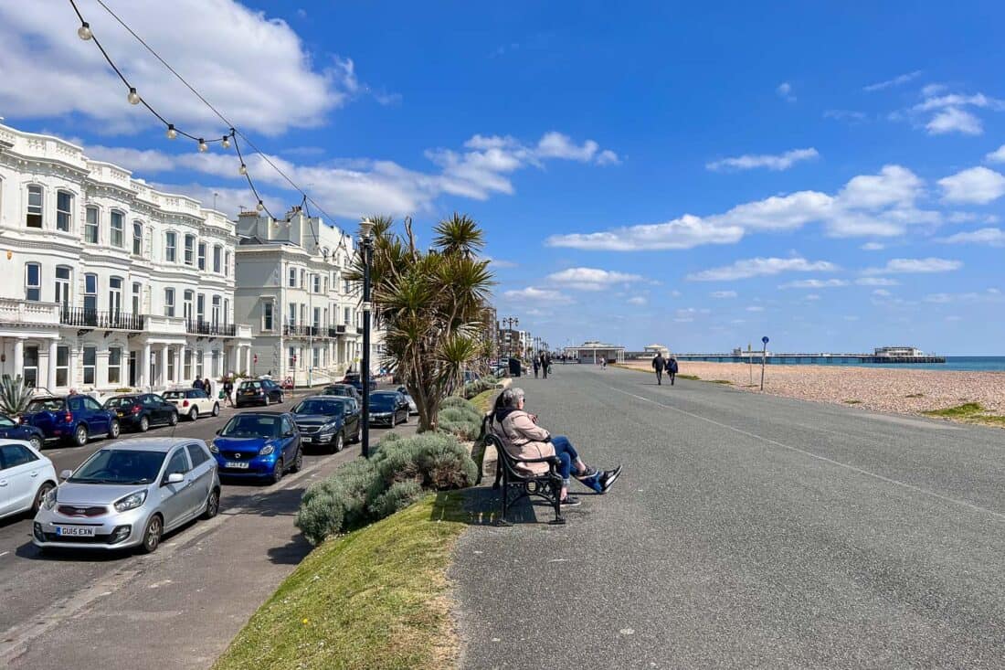 5 mile pedestrian promenade in Worthing 