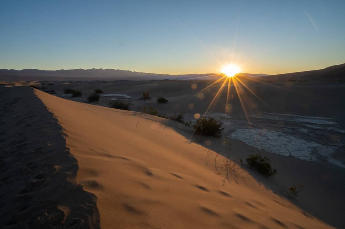 Sunrise at Mesquite Flat, Death Valley