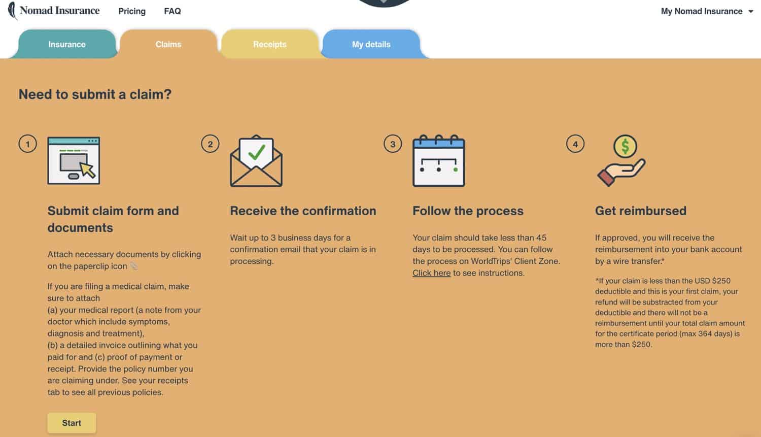 How to make a claim with SafetyWing Nomad Insurance. 