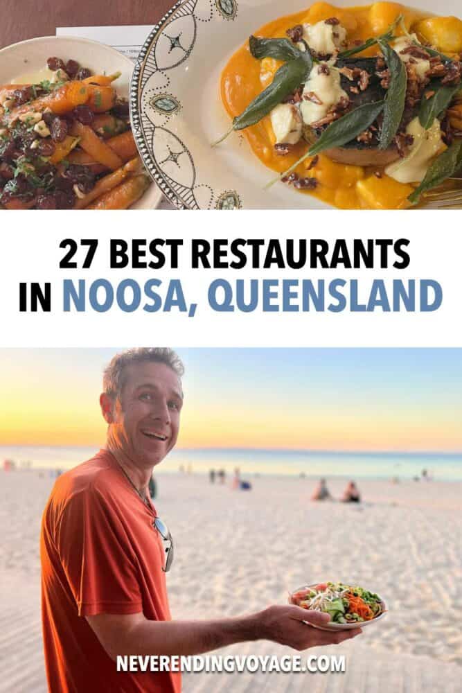Noosa Restaurant Guide Pinterest pin