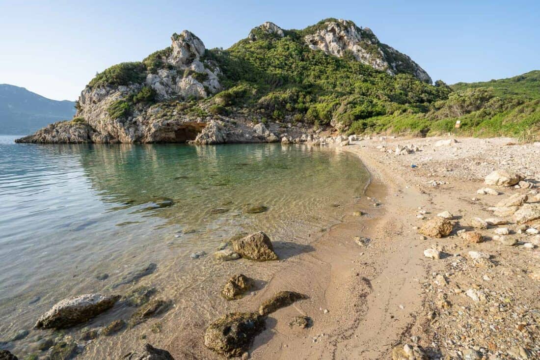 Porto Timoni beach in early morning