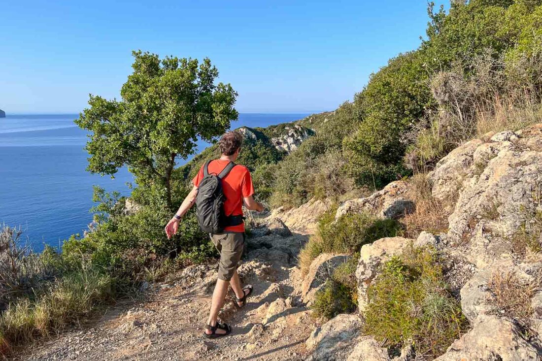 Hiking to Porto Timoni from Afionas Corfu