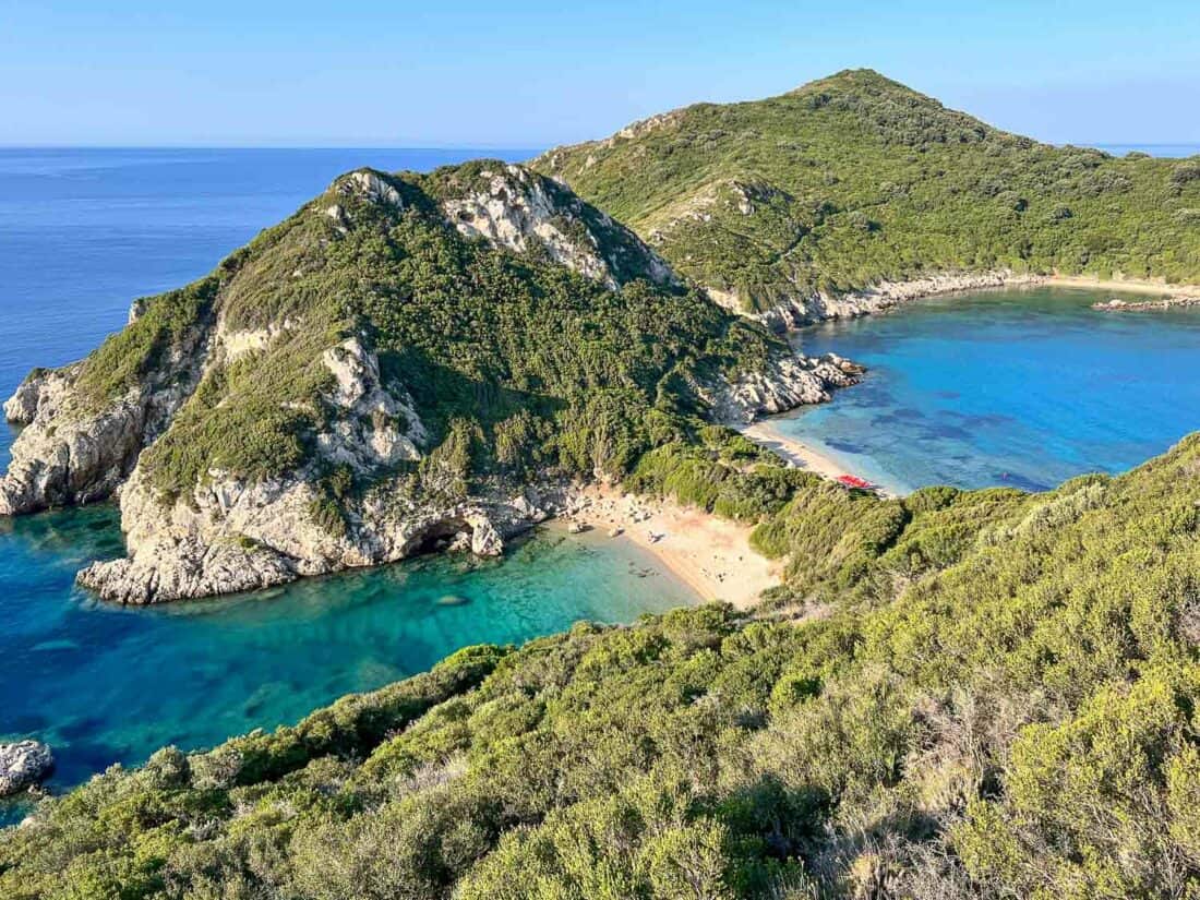 Porto Timoni viewpoint on Corfu