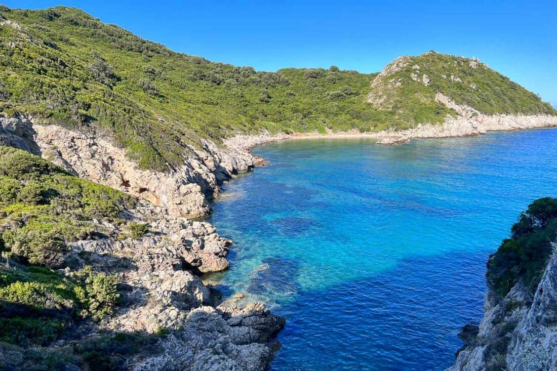 Small quiet beach near Porto Timoni