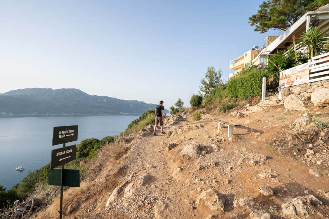 Hiking the Porto Timoni trail in Corfu