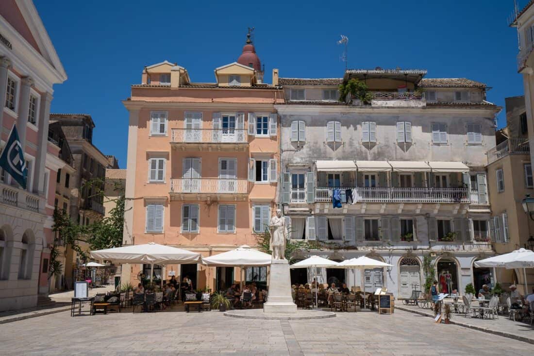 Liston Square, Corfu Town, Greece