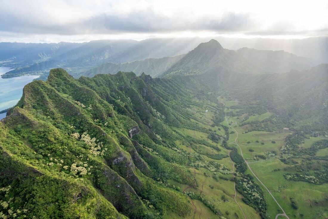Koʻolau mountain range on Oahu
