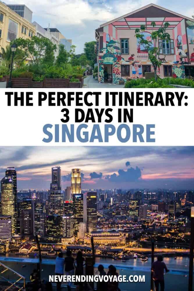 Singapore Itinerary Pinterest pin