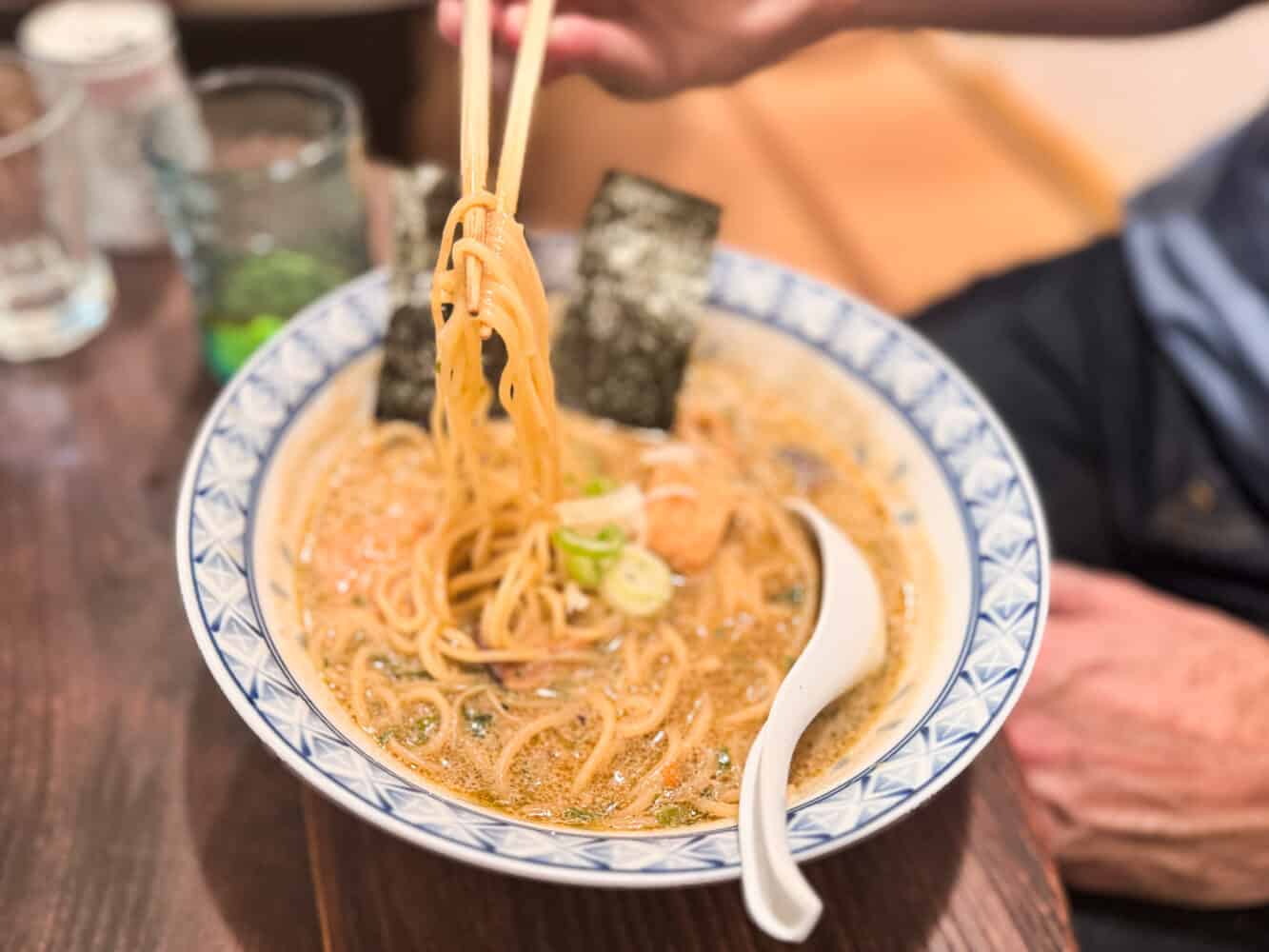 Vegan ramen at Chabuzen in Tokyo