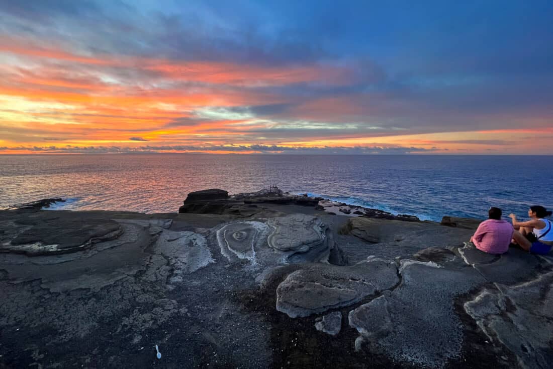 Lanai Lookout sunrise, Oahu, Hawaii, USA