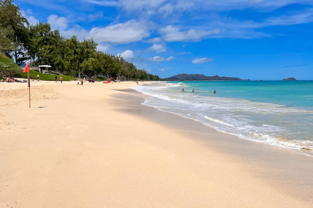 Waimānalo Beach Park on Oahu, Hawaii, USA