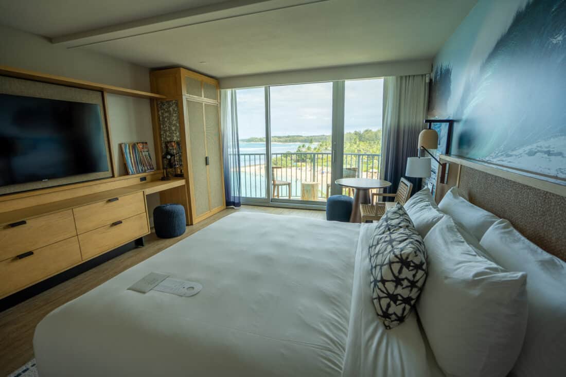Ocean view room at Turtle Bay Resort Oahu