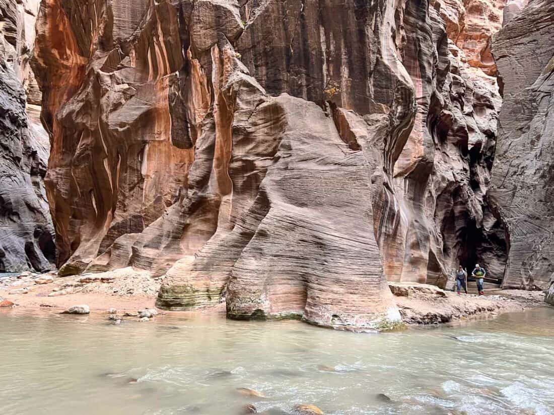 Wall Street and Orderville Canyon junction, The Narrows, Utah, US