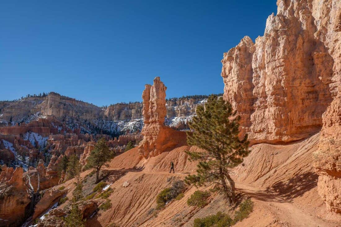 Hiking the Peekaboo Trail in Bryce Canyon National Park, Utah