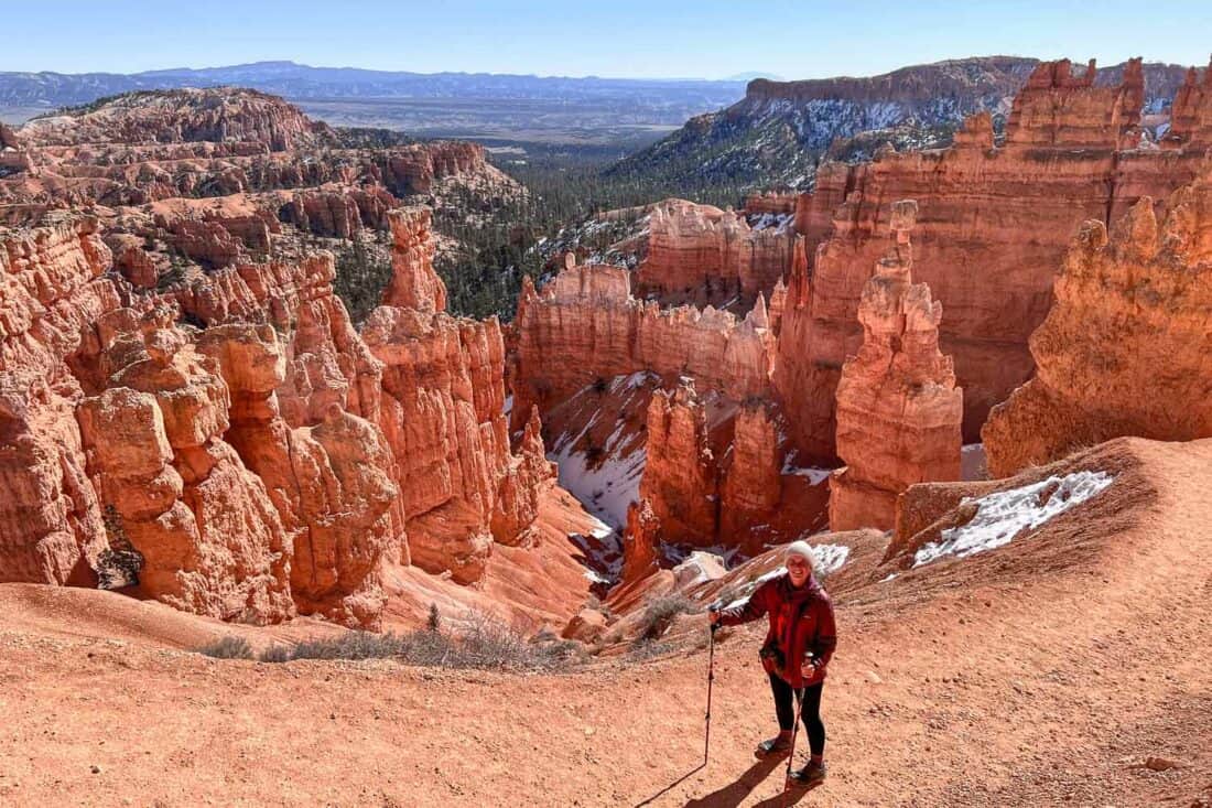 Hiking the Two Bridges trail in Bryce Canyon National Park
