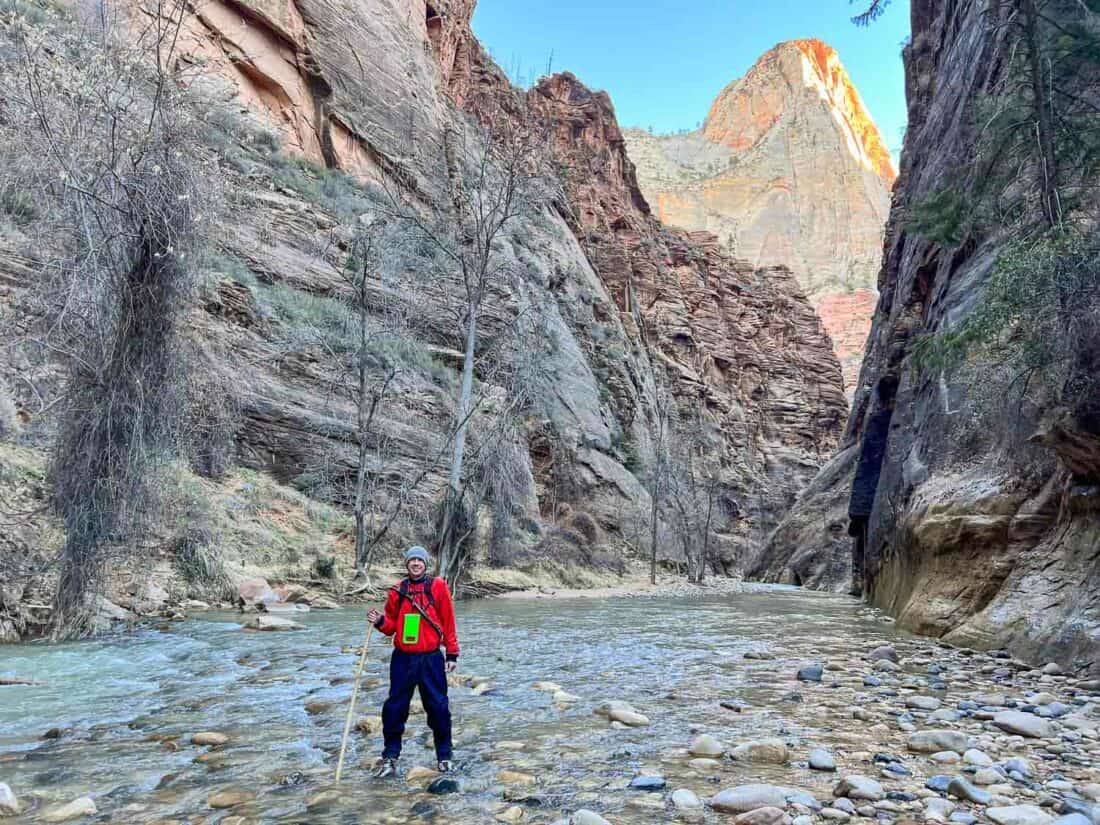 Simon at The Narrows, Zion National Park, Utah