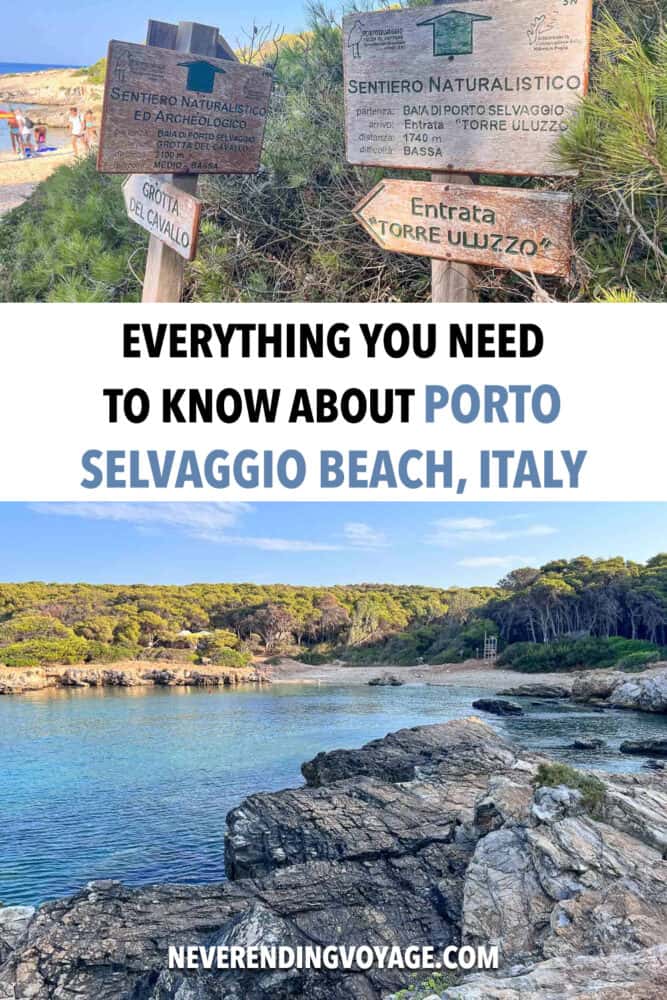 Porto Selvaggio Guide Pinterest pin