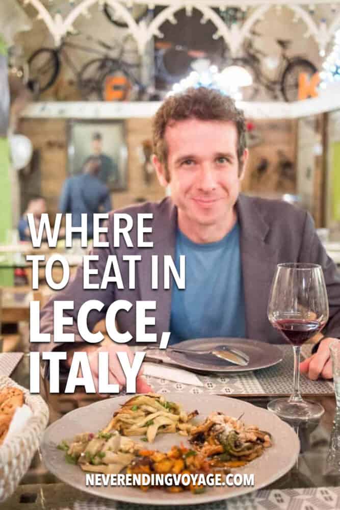 Lecce Restaurants Pinterest Pin