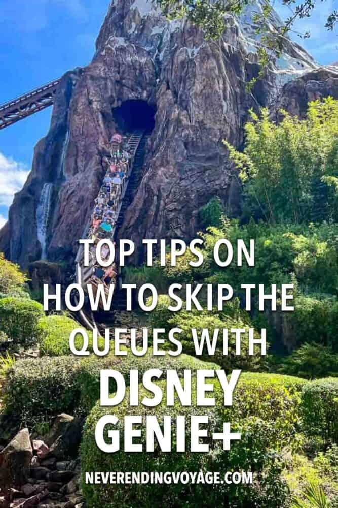 Disney Genie Plus Guide Pinterest pin