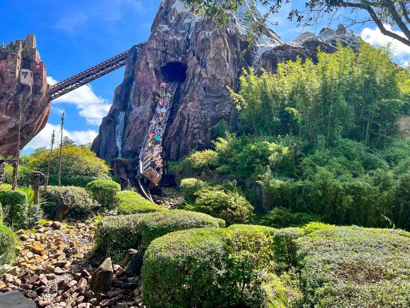 Rollercoaster on Expedition Everest, Animal Kingdom, Disney World