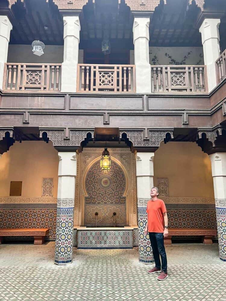 Tiled courtyard in Morocco, World Showcase, Epcot, Disney World