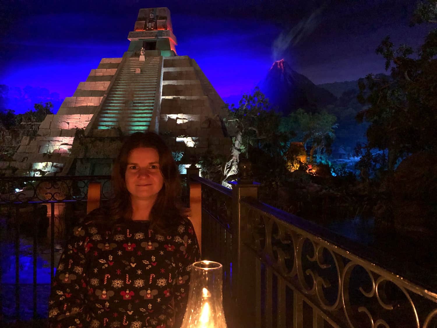 Erin dining at San Angel Inn, Epcot, Disney World in Florida