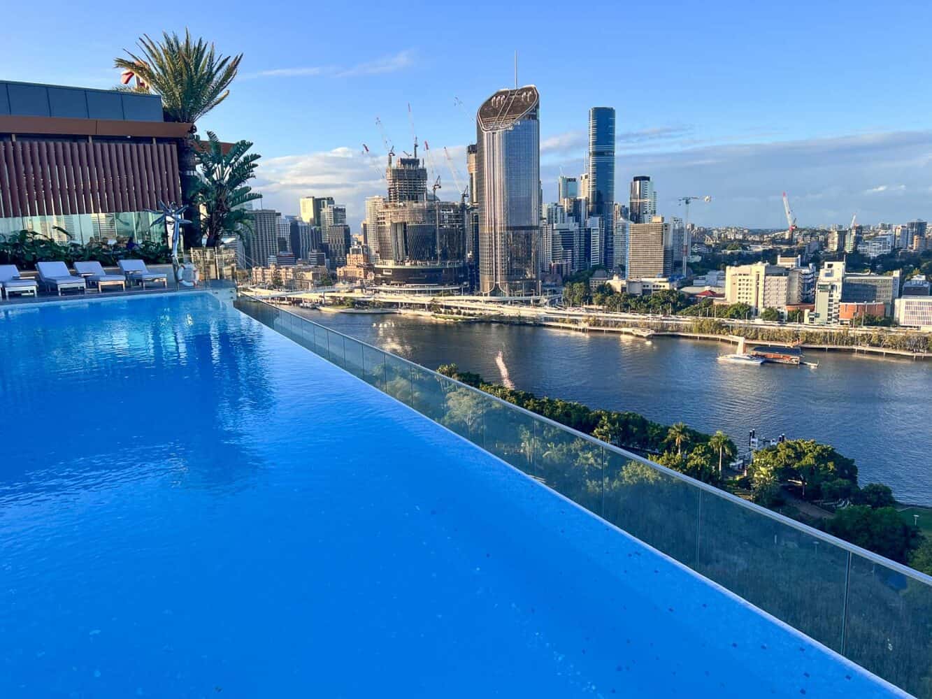 Infinity pool at Emporium Hotel South Bank, Brisbane, Australia