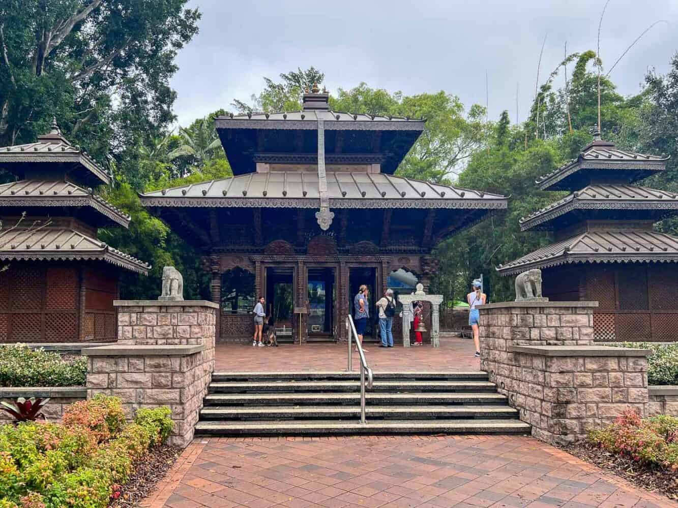 Handcarved Nepalese Peace Pagoda, Brisbane, Australia