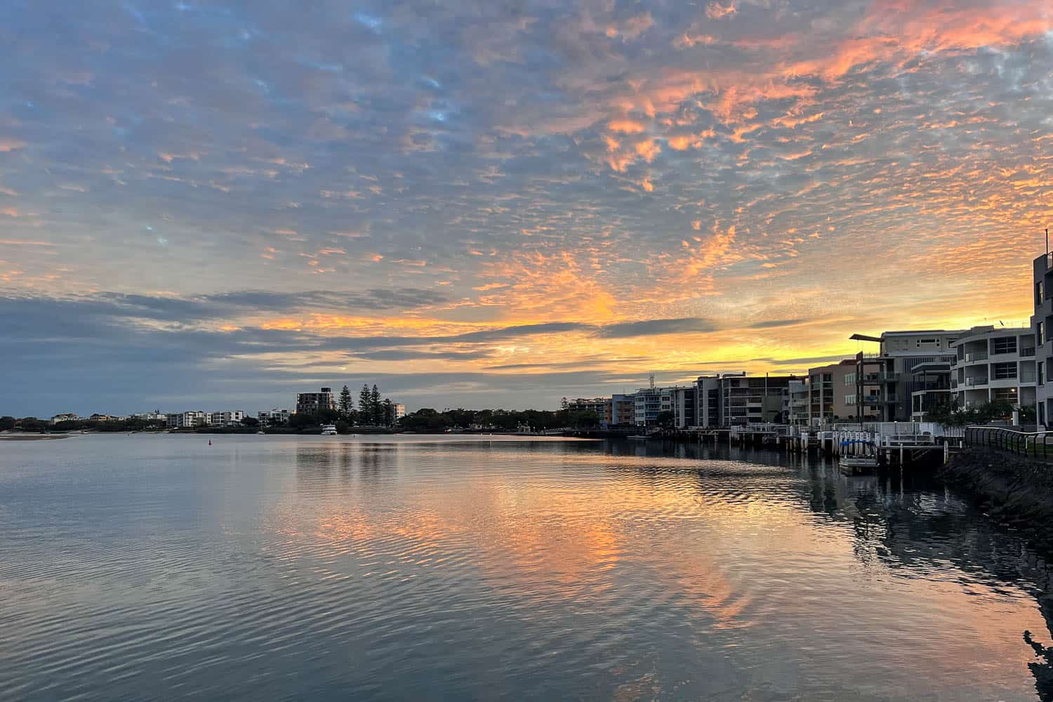 Bulcock Beach at sunset, Caloundra, Queensland, Australia