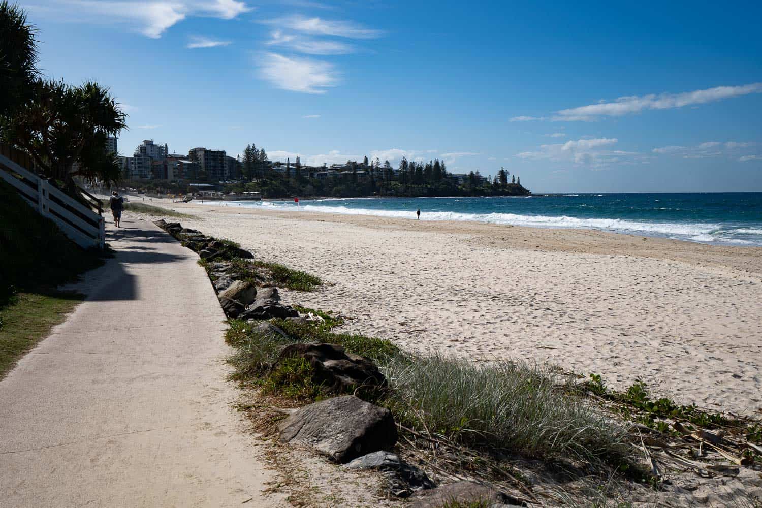 Caloundra walk passing King's Beach, Queensland, Australia