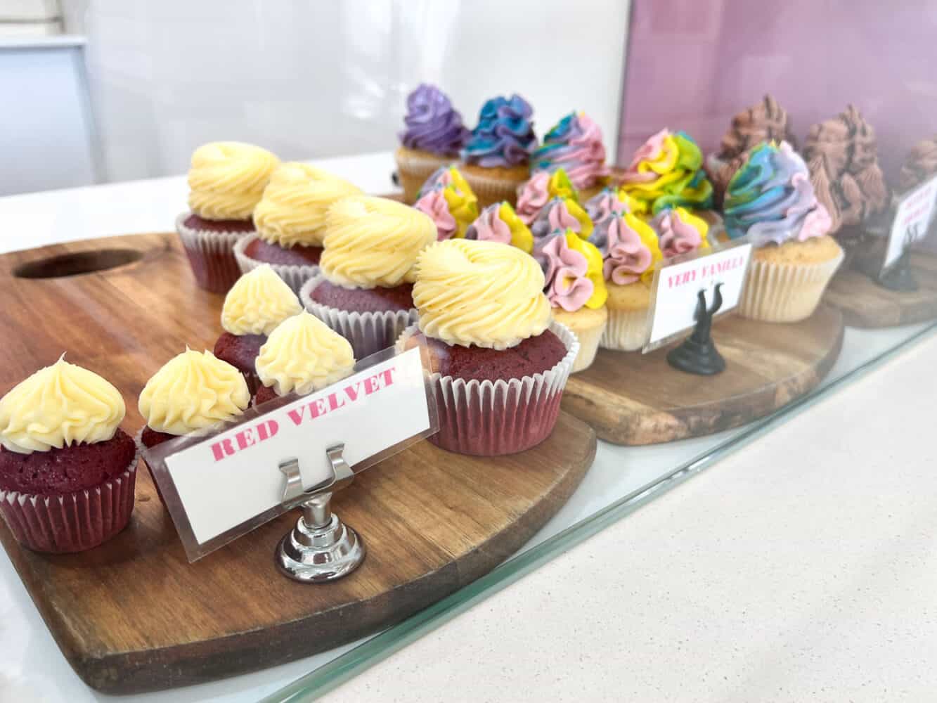 Cupcakes at Cocoa Spice Bakery, Caloundra, Queensland, Australia