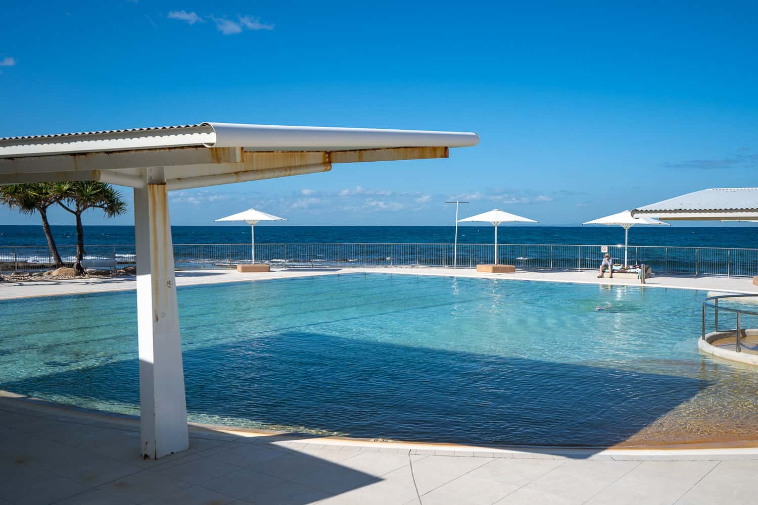 Ocean front pool at King's Beach, Caloundra, Queensland, Australia