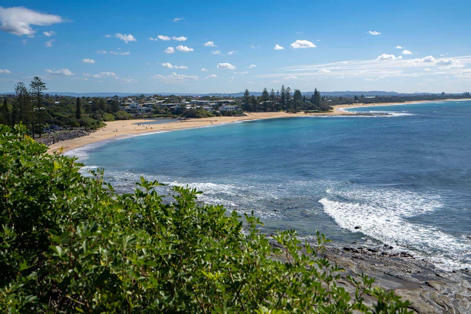 Moffat Beach headland, Caloundra, Queensland, Australia