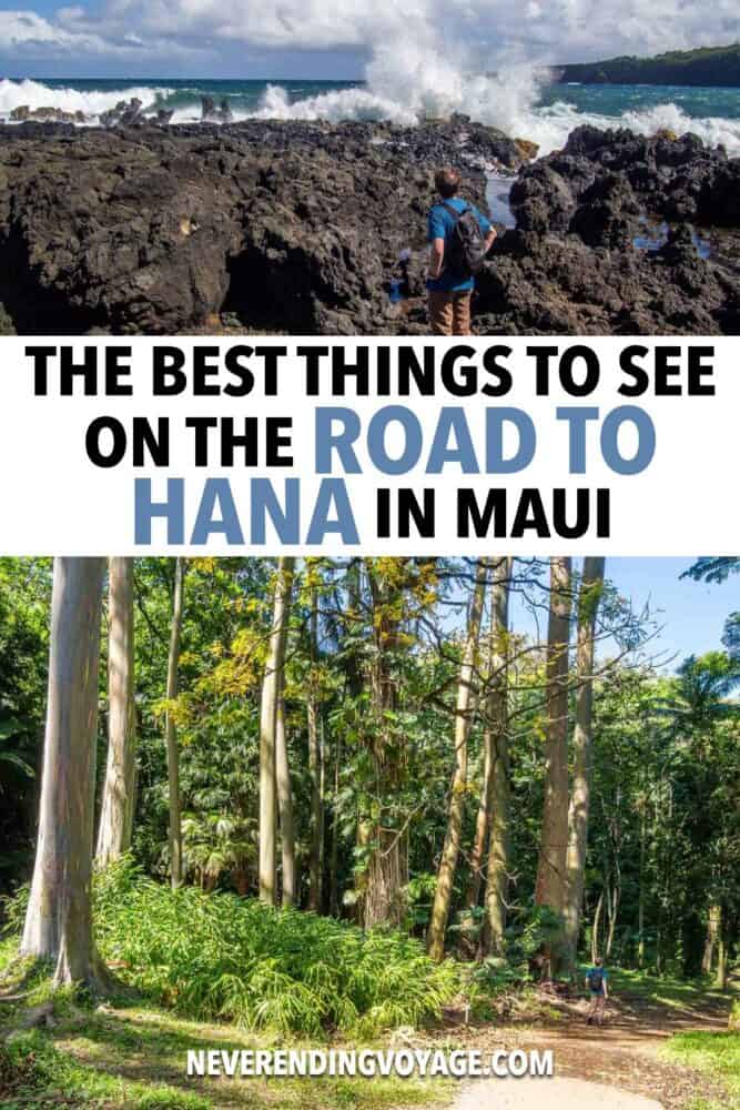 Road to Hana Guide Pinterest pin