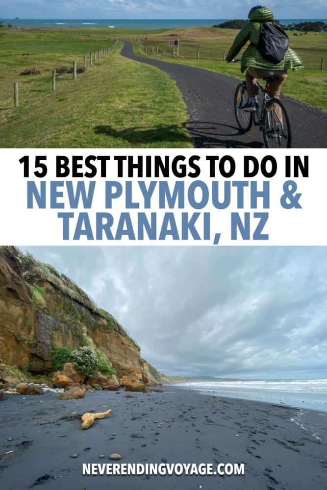 New Plymouth and Taranaki Guide Pinterest pin