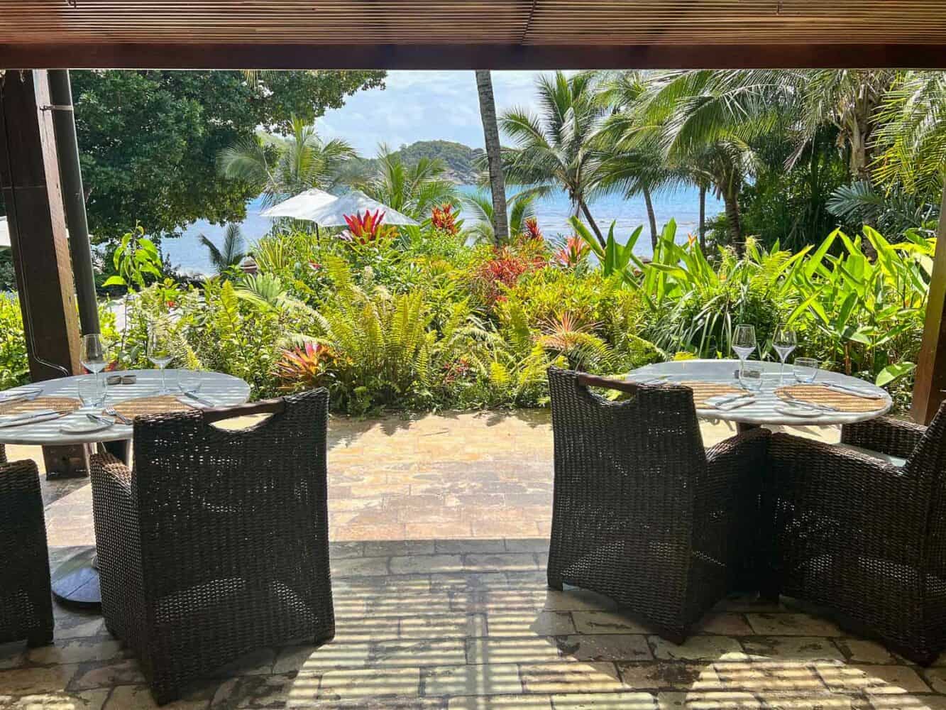 Restaurant at Bedarra Island Resort, Queensland, Australia