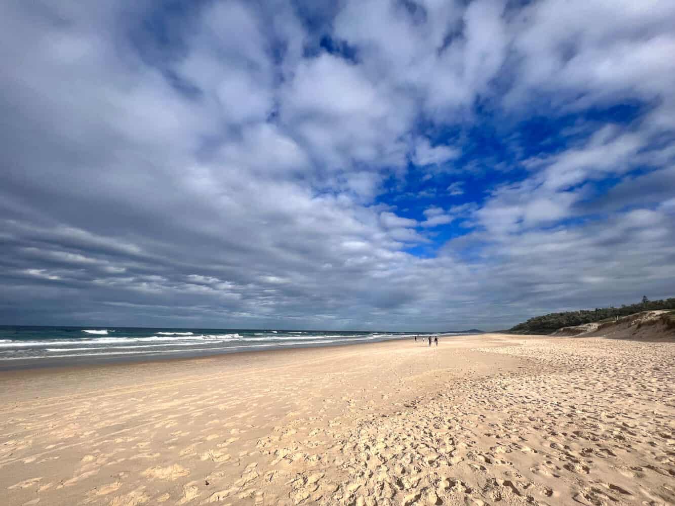 Wide sandy Sunrise Beach, Noosa, Queensland, Australia