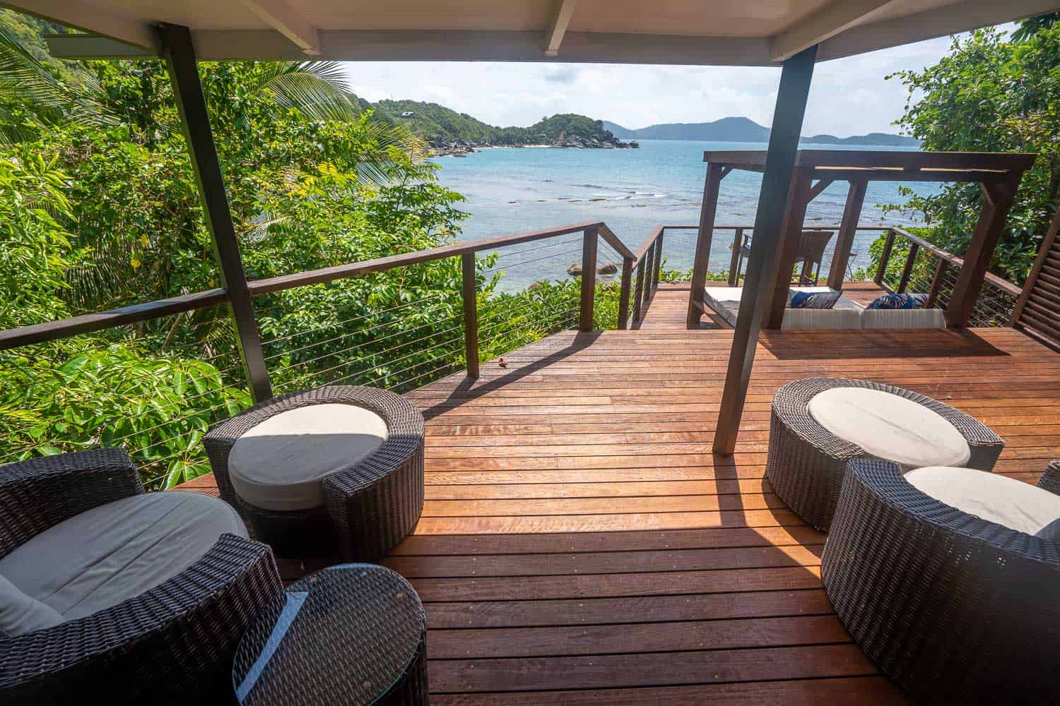 Upper deck, Treehouse Villa, Bedarra Island Resort, Queensland, Australia