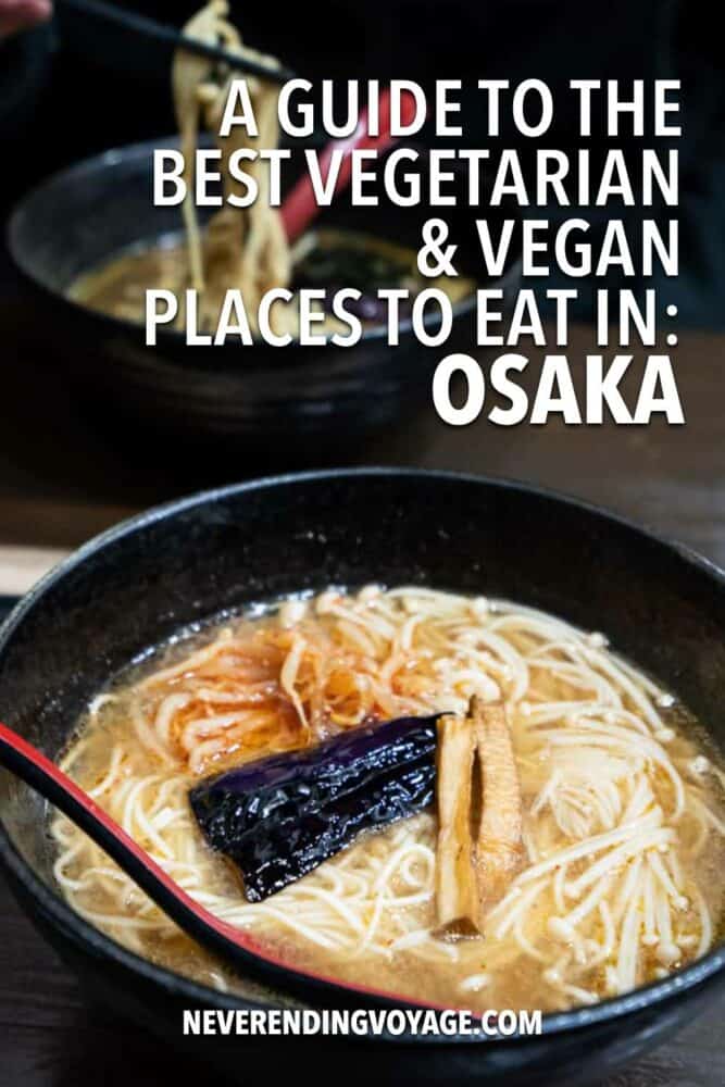 Osaka Vegetarian Guide Pinterest pin