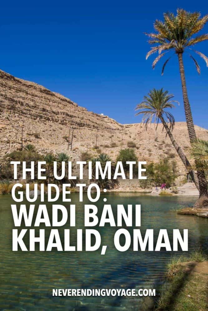Wadi Bani Khalid Guide Pinterest pin 