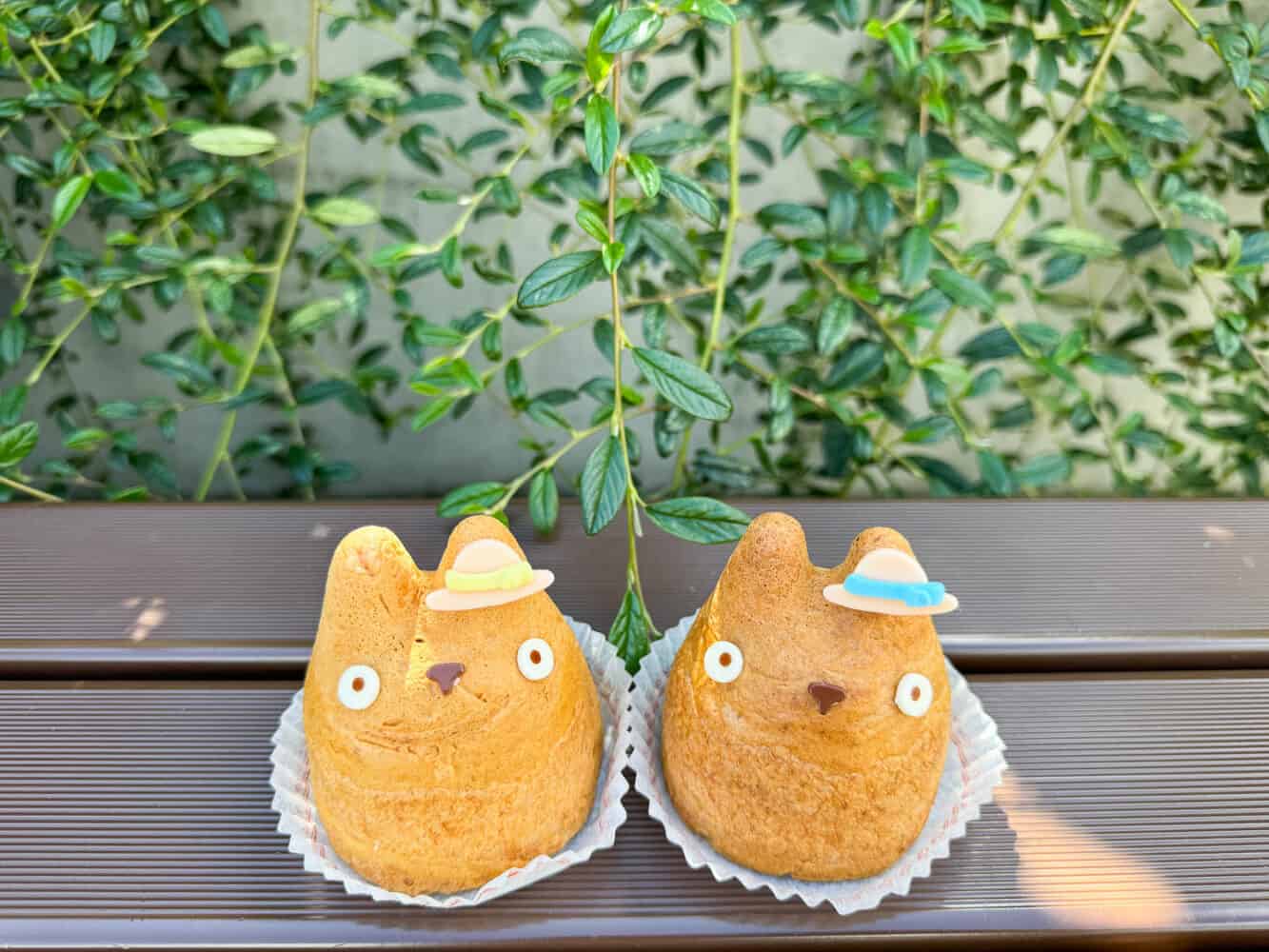 Totoro cream puffs from Shiro-Hige’s Cream Puff Factory in Tokyo
