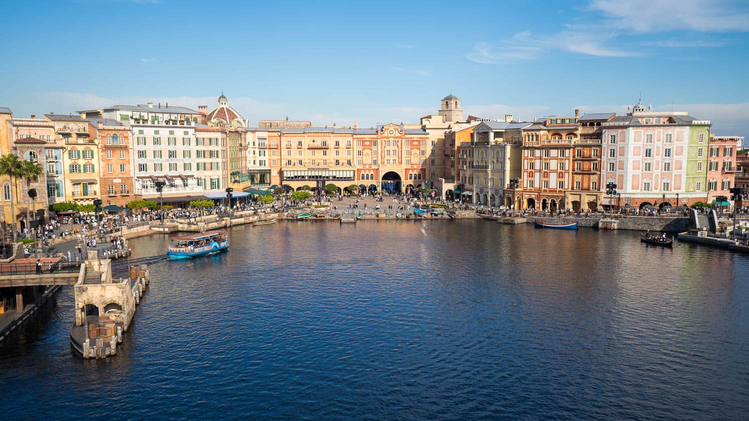 The view of Mediterranean Harbor from Fortress Explorations at Disneysea Tokyo