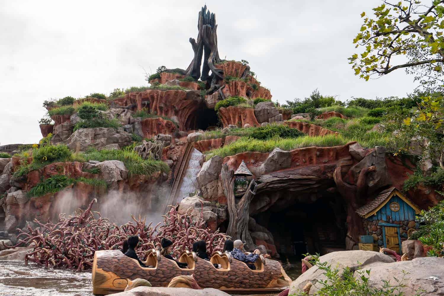 Splash Mountain drop at Tokyo Disneyland