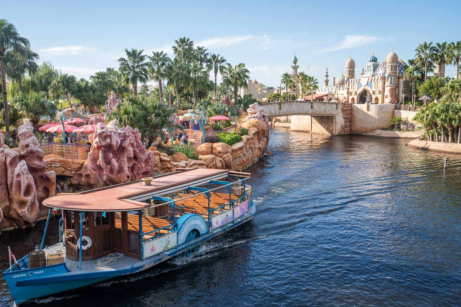 Transit Steamer boat riding towards Arabian Coast in Tokyo DisneySea