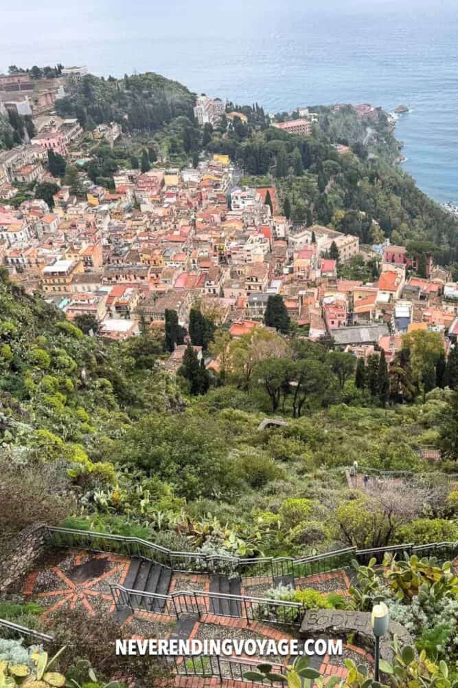 Taormina Sicily Travel Guide Pinterest pin