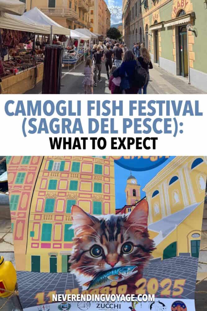 Camogli Fish Festival Travel Guide Pinterest pin