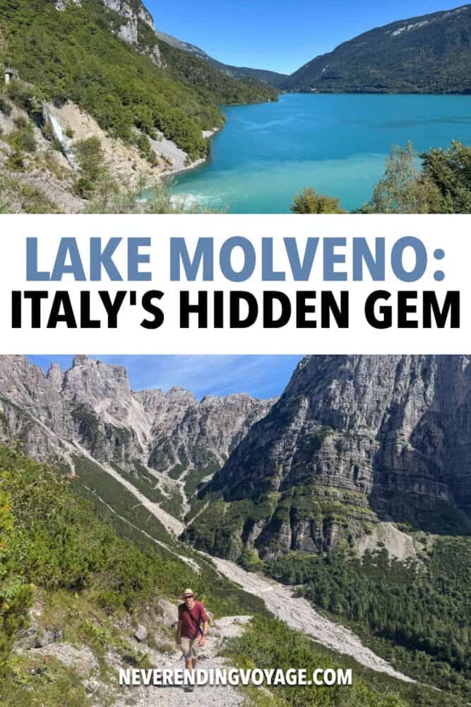Lake Molveno Italy Pinterest pin