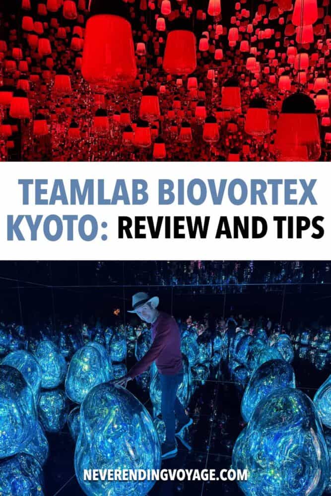 TeamLab Biovortex Kyoto Travel Guide Pinterest pin