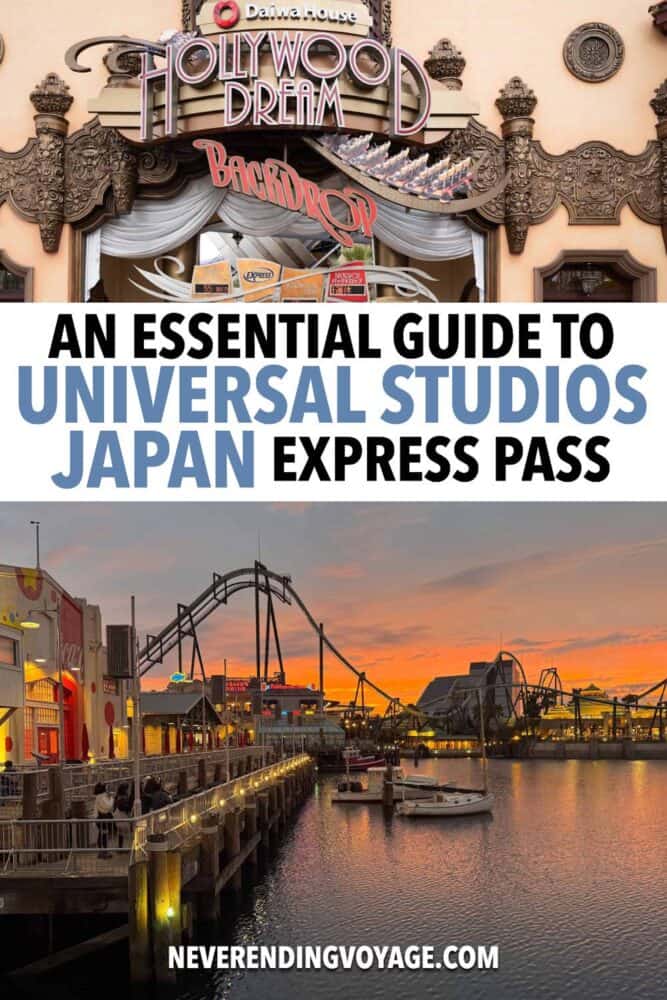 Universal Studios Japan Express Pass Guide Pinterest pin