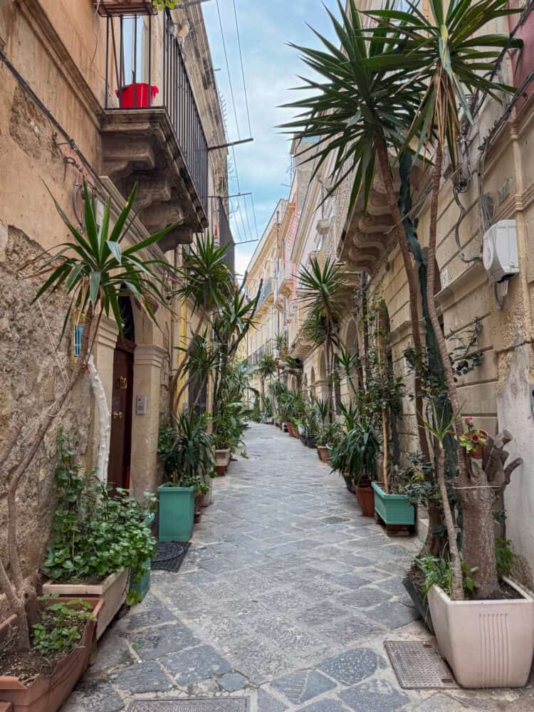 Jewish Quarter in Ortigia, Eastern Sicily, Italy